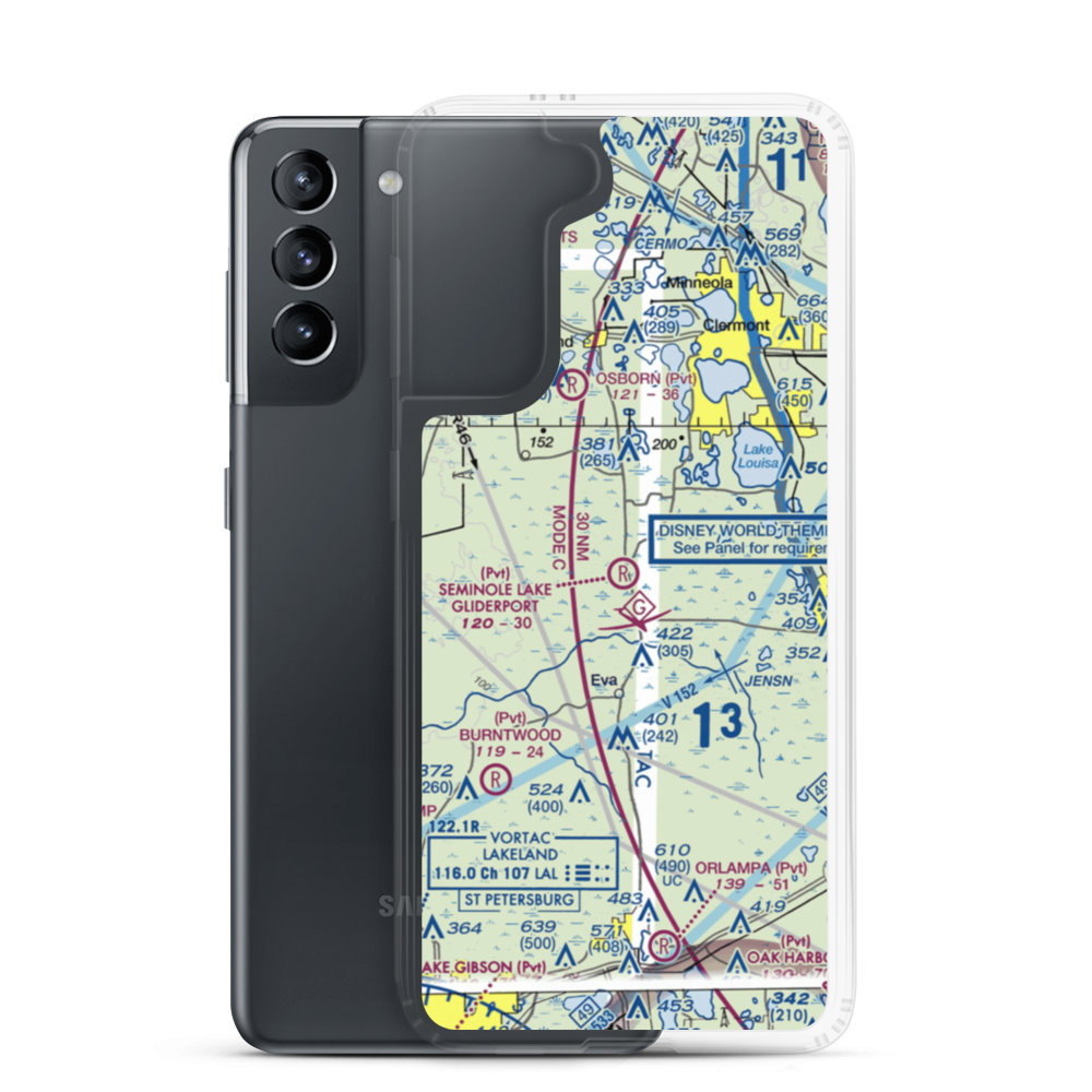Seminole Lake Gliderport (6FL0) VFR Sectional Samsung Case Samsung Galaxy S21 model shown