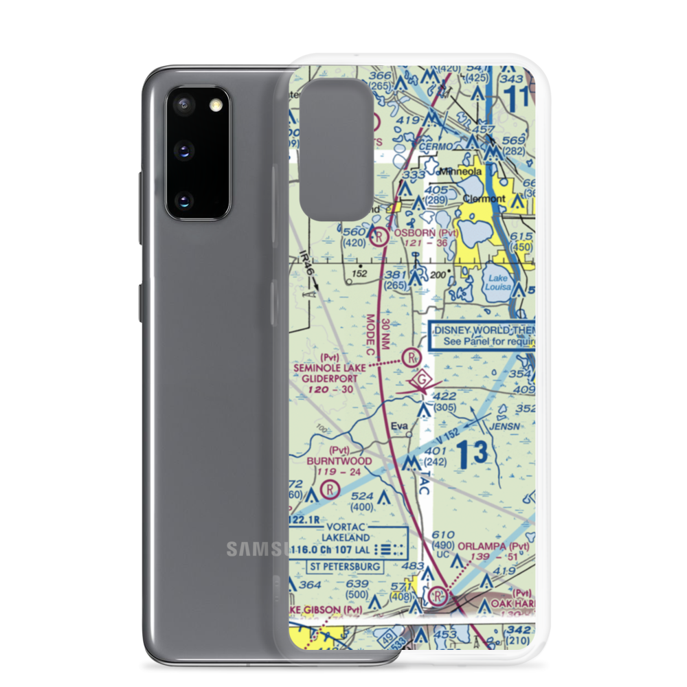 Seminole Lake Gliderport (6FL0) VFR Sectional Samsung Case Samsung Galaxy S20 model shown