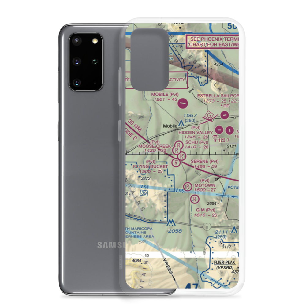 Serene Field (AZ31) VFR Sectional Samsung Case Samsung Galaxy S20 Plus model shown