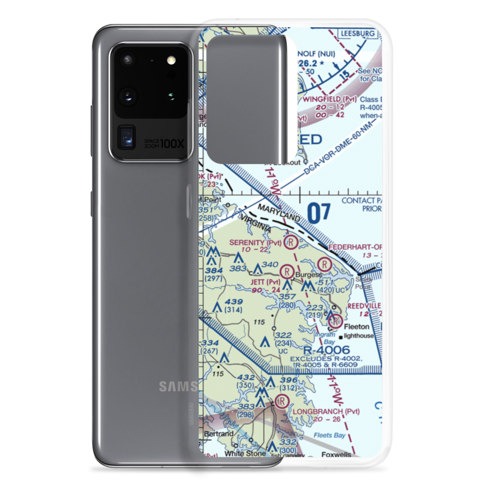 Serenity Farm Airport (3VG3) VFR Sectional Samsung Case Samsung Galaxy S20 Ultra model shown