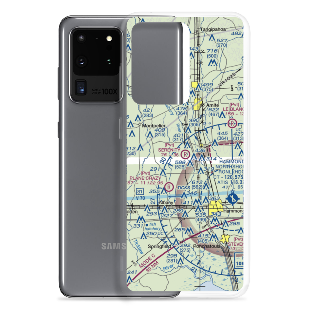 Serenity Field Airport (14LA) VFR Sectional Samsung Case Samsung Galaxy S20 Ultra model shown