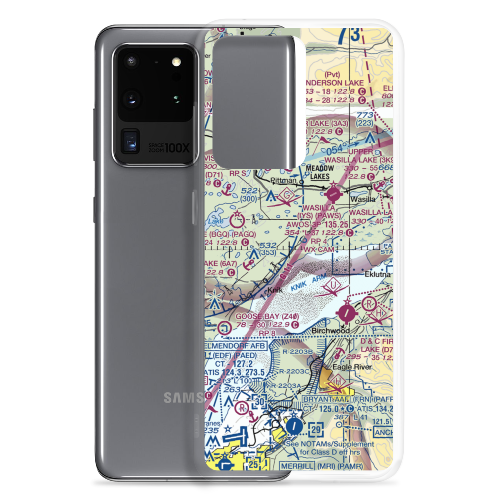 Settlers Bay Airstrip (41AK) VFR Sectional Samsung Case Samsung Galaxy S20 Ultra model shown
