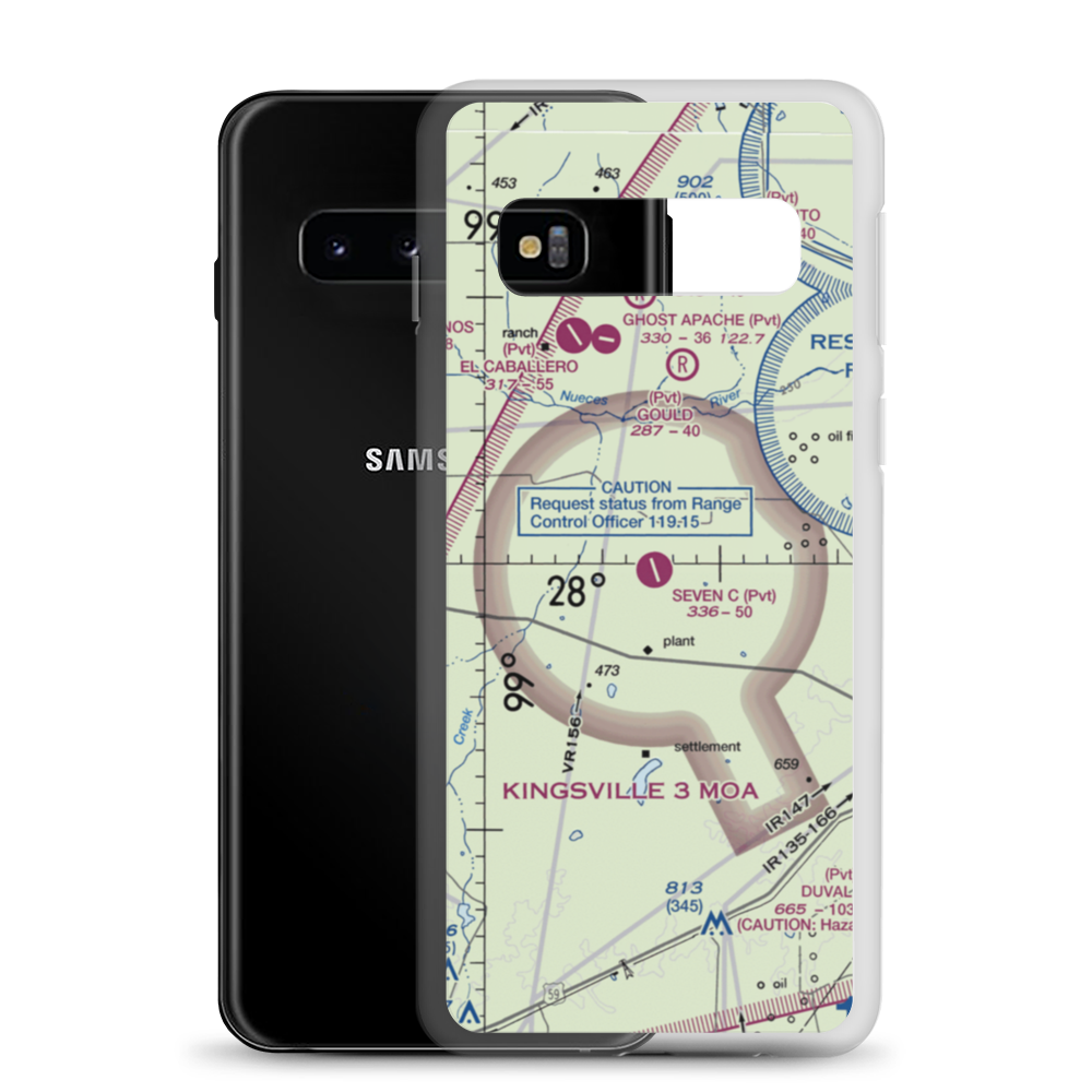 Seven C's Ranch Airport (0XA4) VFR Sectional Samsung Case Samsung Galaxy S10 model shown