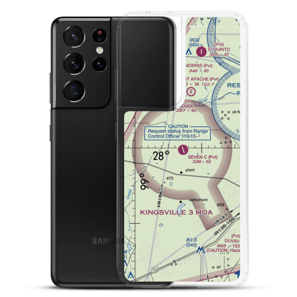 Seven C's Ranch Airport (0XA4) VFR Sectional Samsung Case Samsung Galaxy S21 Ultra model shown