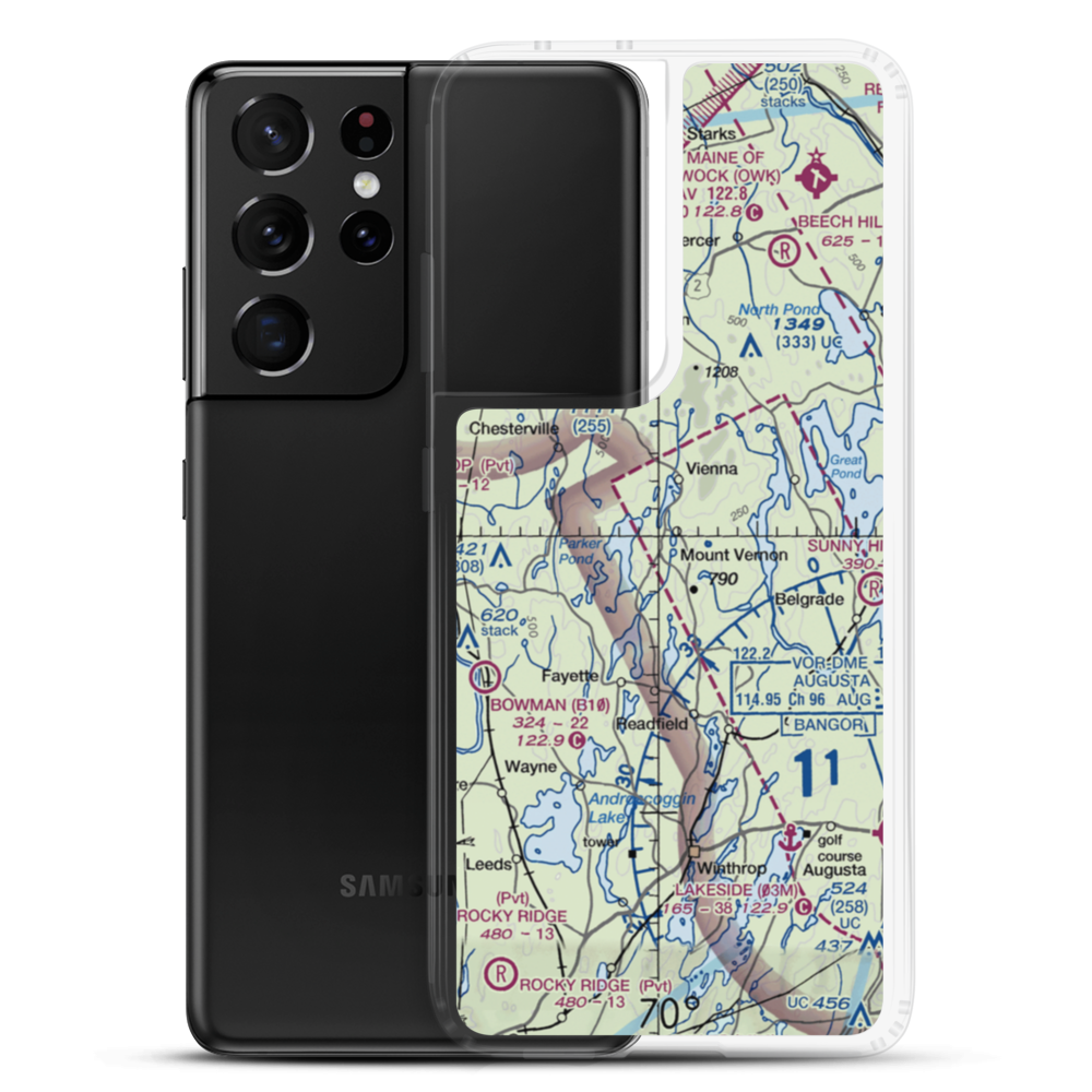 Seven G S Seaplane Base (75B) VFR Sectional Samsung Case Samsung Galaxy S21 Ultra model shown