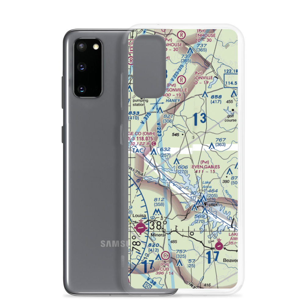 Seven Gables Airport (2VG7) VFR Sectional Samsung Case Samsung Galaxy S20 model shown