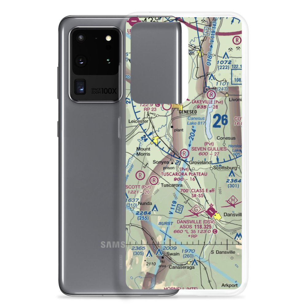 Seven Gullies Airport (0NK3) VFR Sectional Samsung Case Samsung Galaxy S20 Ultra model shown