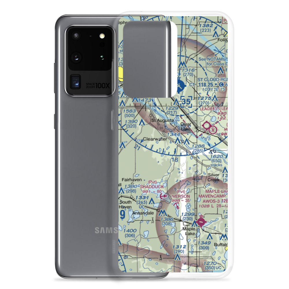 Seven Hills Airport (5MN4) VFR Sectional Samsung Case Samsung Galaxy S20 Ultra model shown