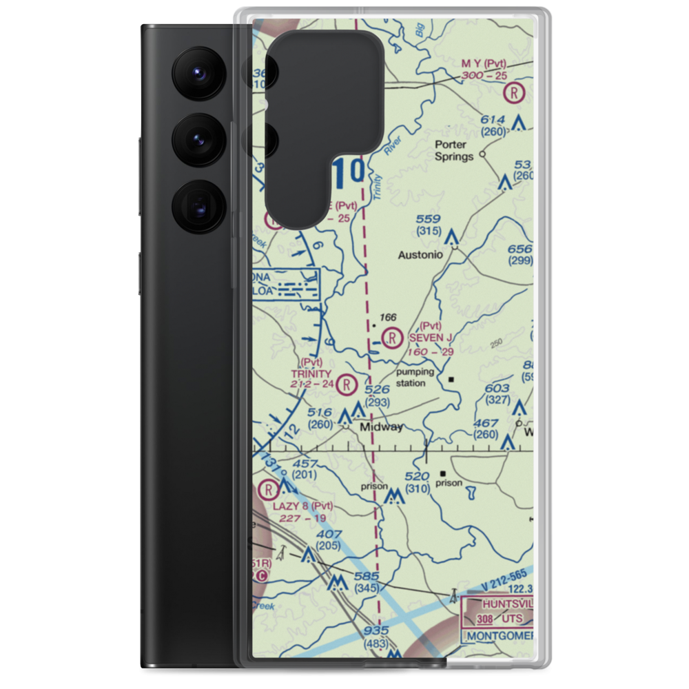 Seven J Stock Farm Airport (85XS) VFR Sectional Samsung Case Samsung Galaxy S22 Ultra model shown