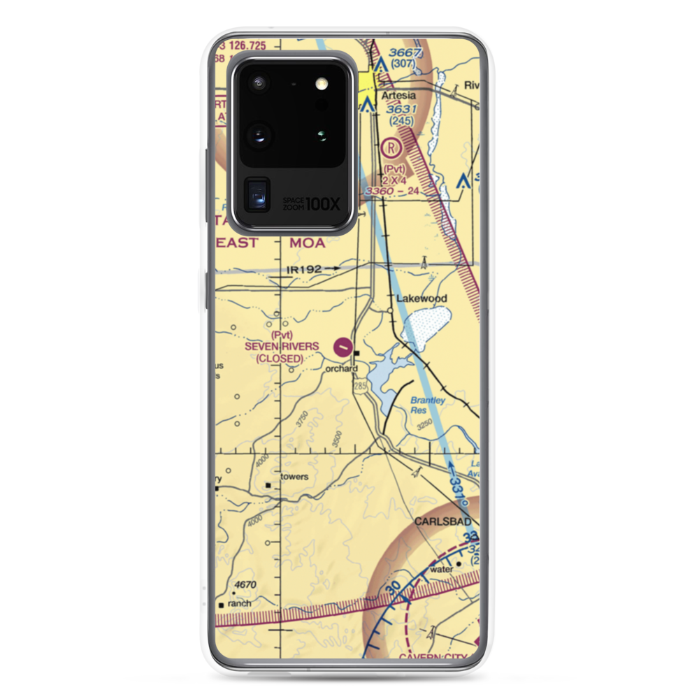 Seven Rivers Airport (62NM) VFR Sectional Samsung Case Samsung Galaxy S20 Ultra model shown