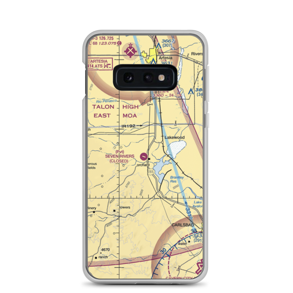 Seven Rivers Airport (62NM) VFR Sectional Samsung Case Samsung Galaxy S10e model shown