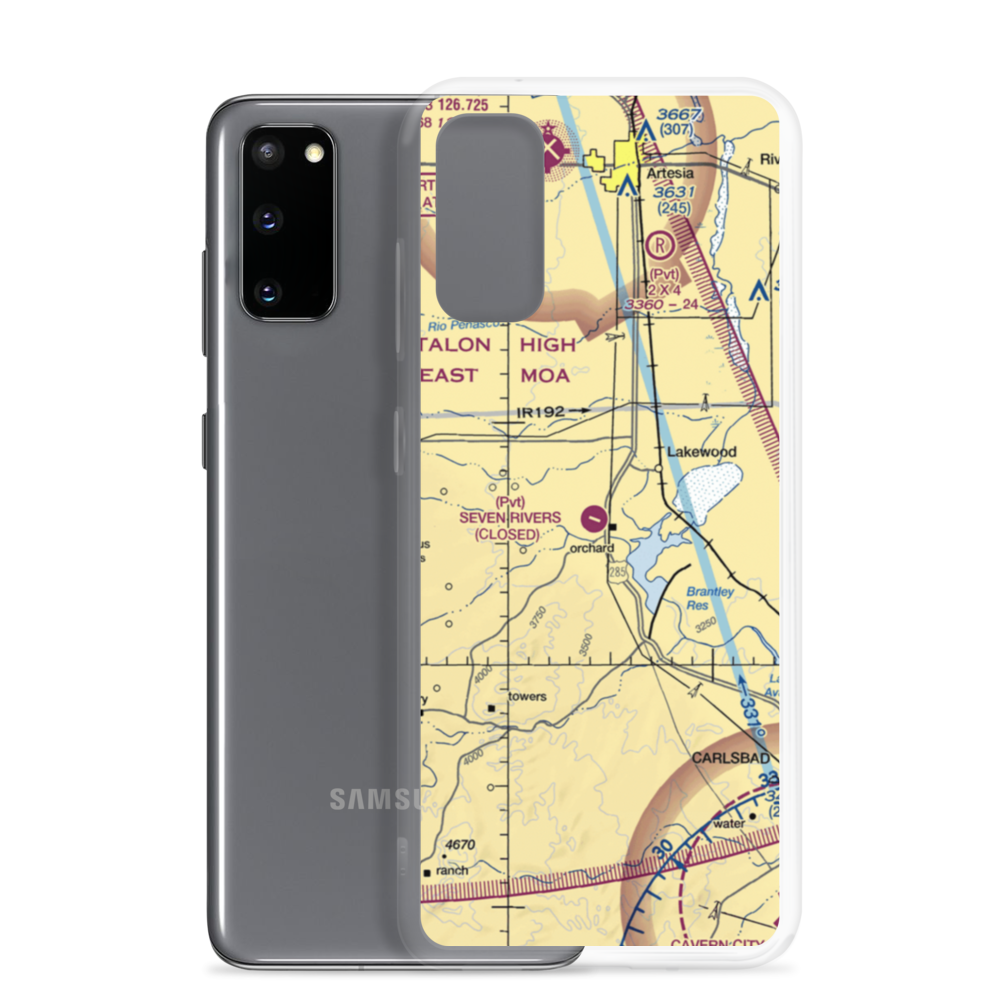 Seven Rivers Airport (62NM) VFR Sectional Samsung Case Samsung Galaxy S20 model shown