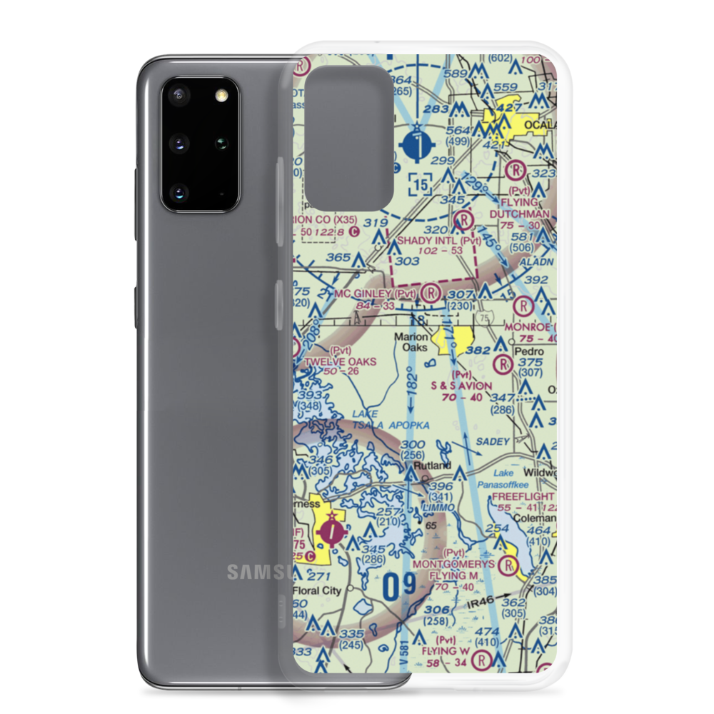 Seven Springs Ranch Airport (FL76) VFR Sectional Samsung Case Samsung Galaxy S20 Plus model shown