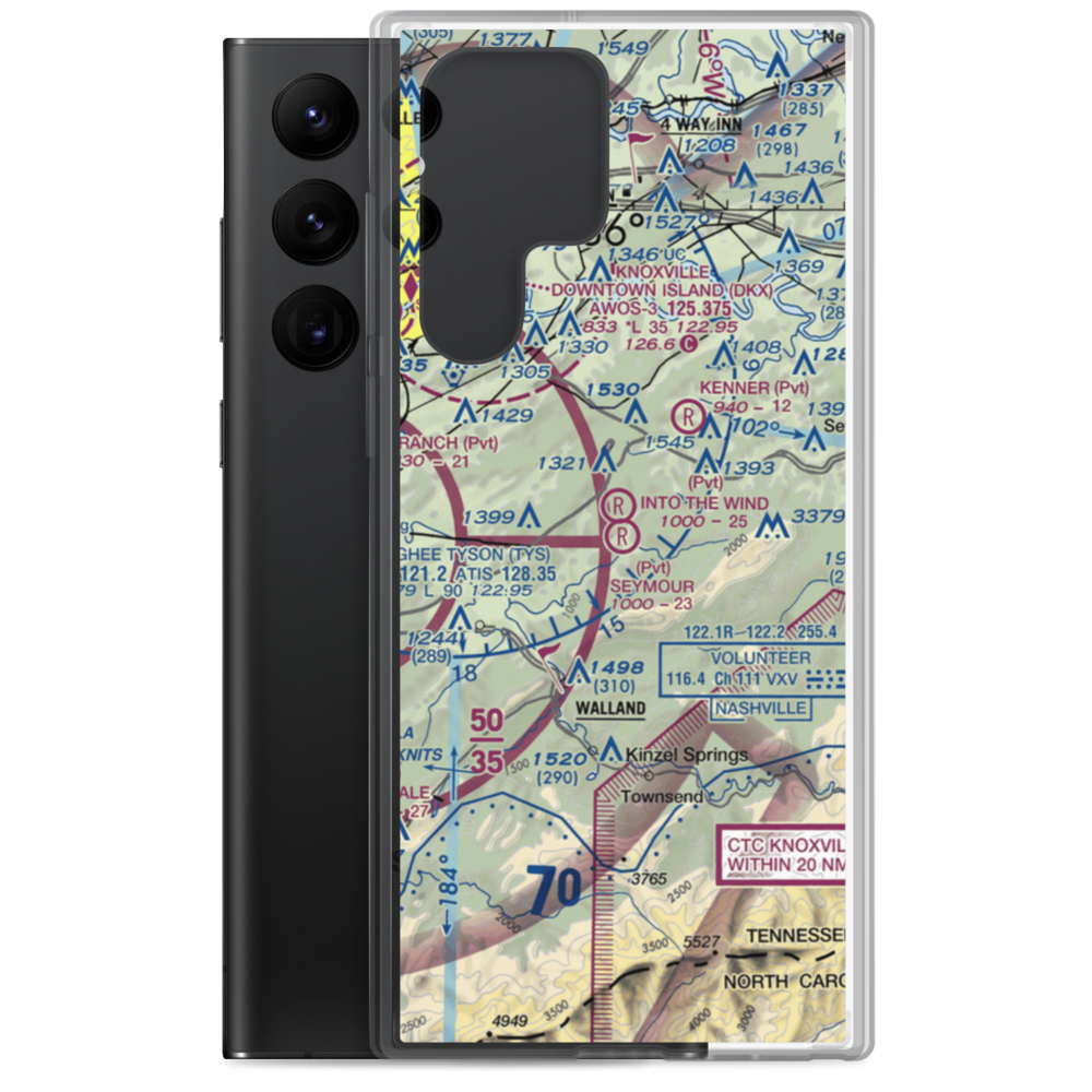 Seymour Air Park, Inc. Airport (TN20) VFR Sectional Samsung Case Samsung Galaxy S22 Ultra model shown