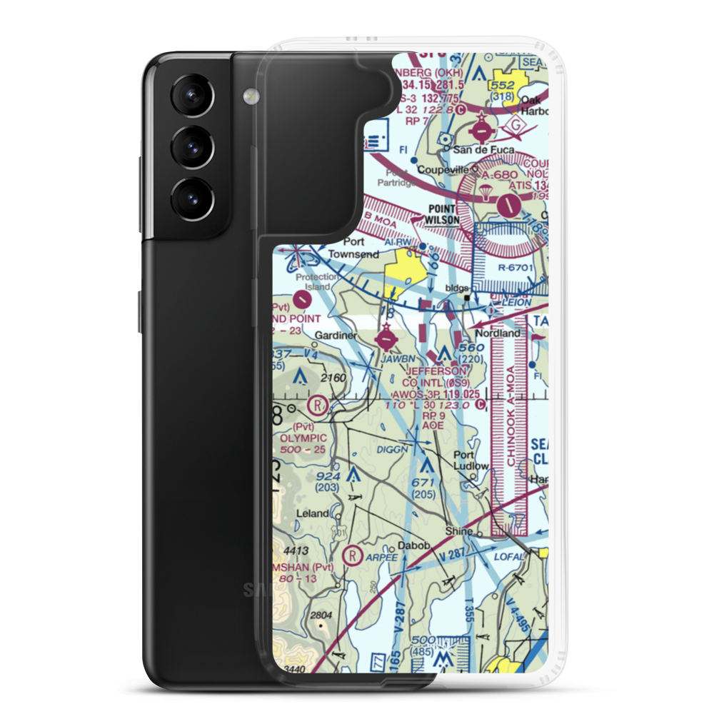 SFS Airpark (80WA) VFR Sectional Samsung Case Samsung Galaxy S21 Plus model shown