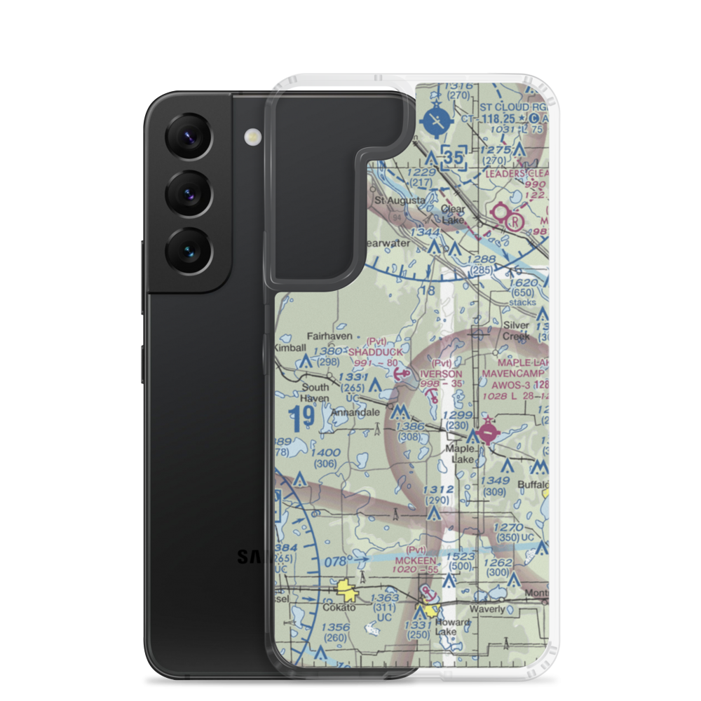 Shadduck Seaplane Base (3MN0) VFR Sectional Samsung Case Samsung Galaxy S22 model shown