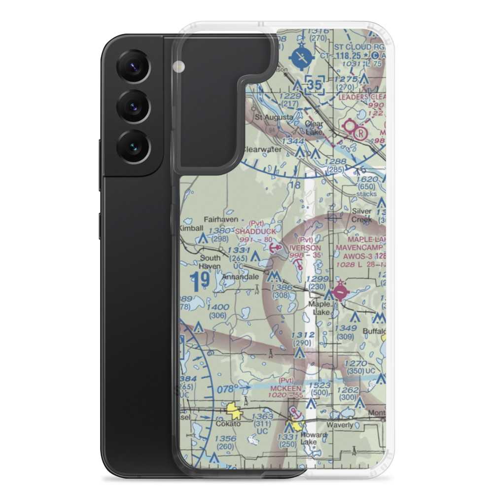 Shadduck Seaplane Base (3MN0) VFR Sectional Samsung Case Samsung Galaxy S22 Plus model shown