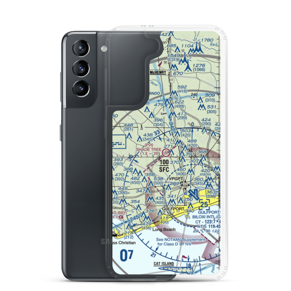 Shade Tree Field (MS82) VFR Sectional Samsung Case Samsung Galaxy S21 model shown