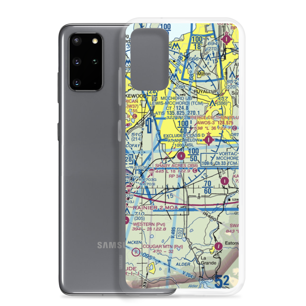 Shady Acres Airport (3B8) VFR Sectional Samsung Case Samsung Galaxy S20 Plus model shown