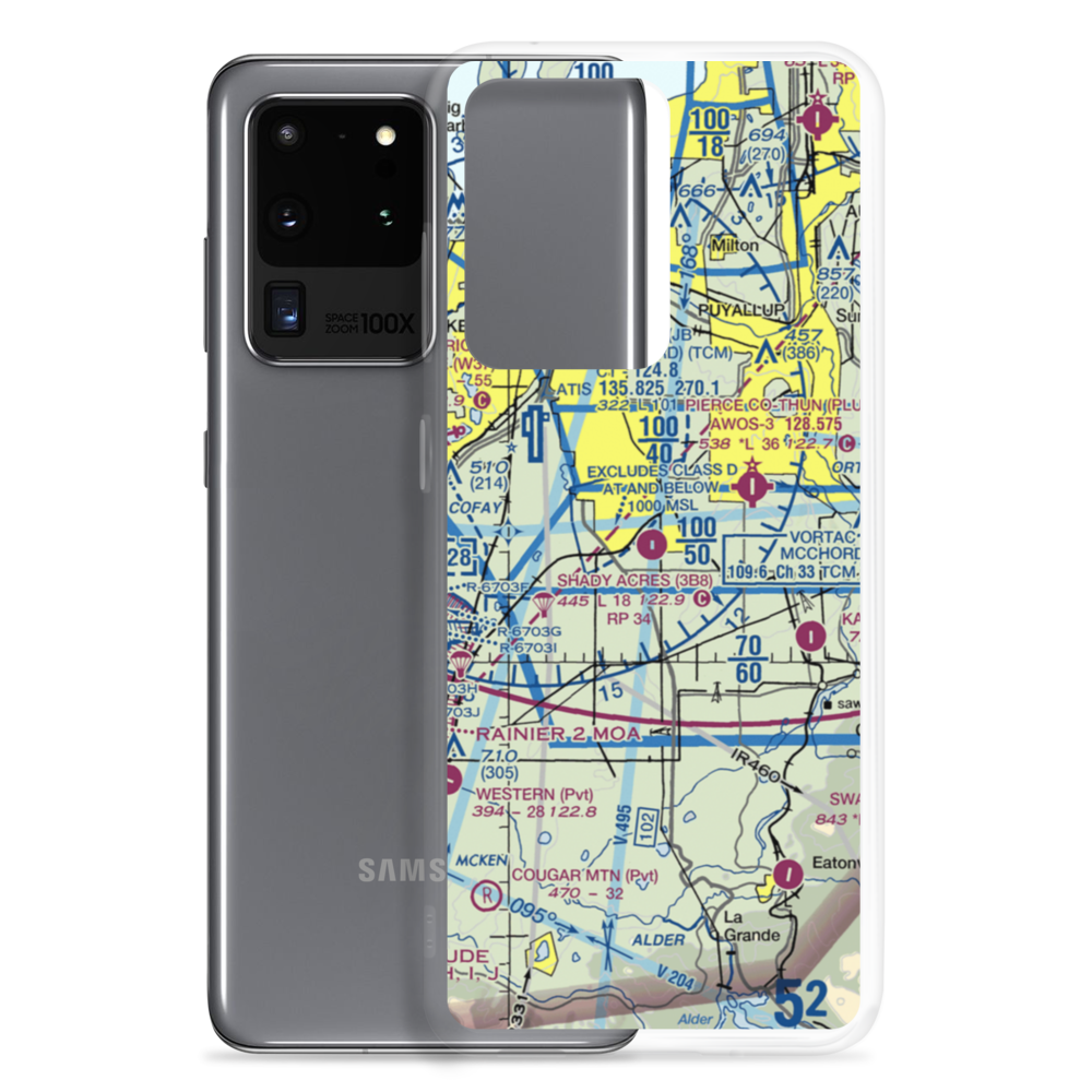 Shady Acres Airport (3B8) VFR Sectional Samsung Case Samsung Galaxy S20 Ultra model shown