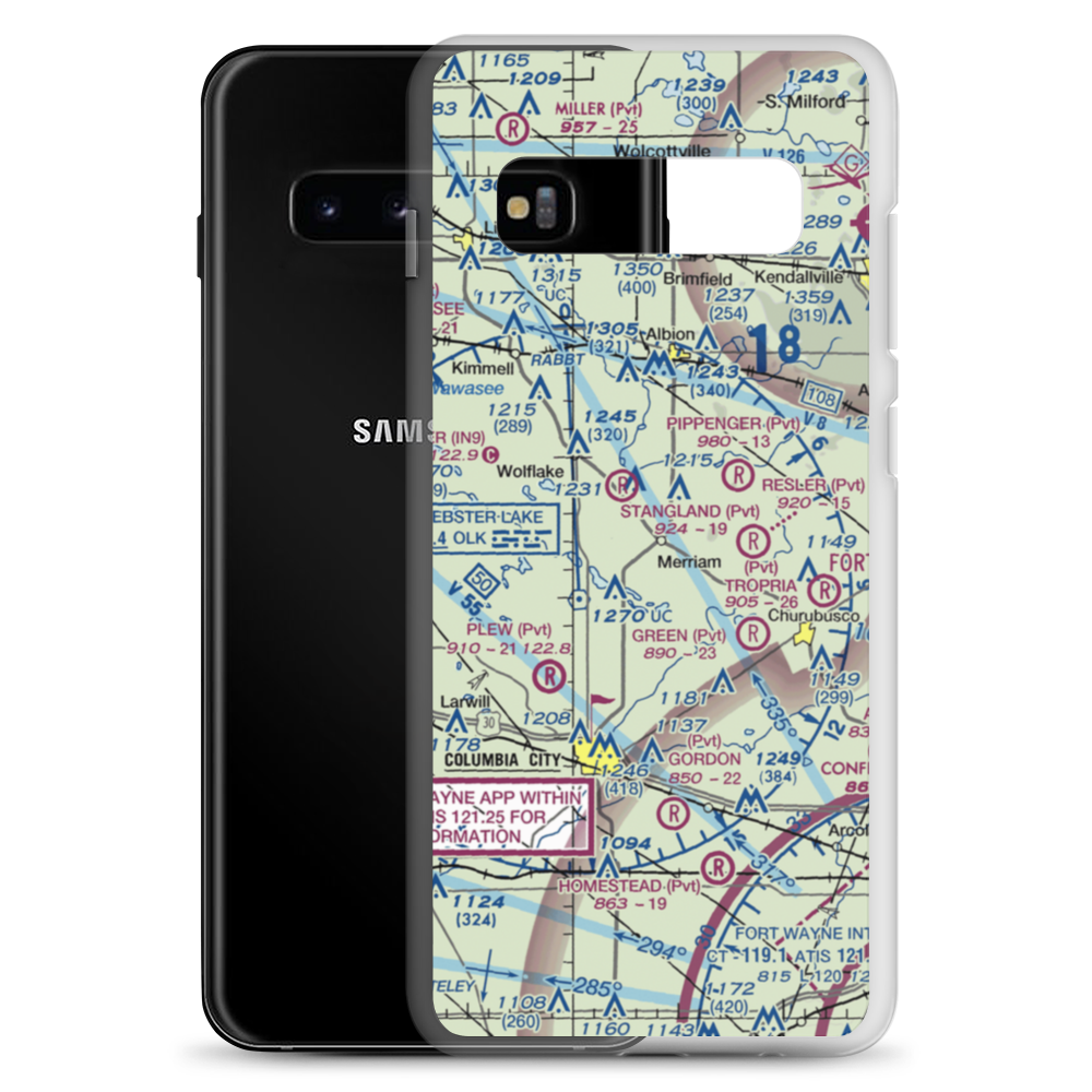 Shaffer Airport (9II0) VFR Sectional Samsung Case Samsung Galaxy S10+ model shown