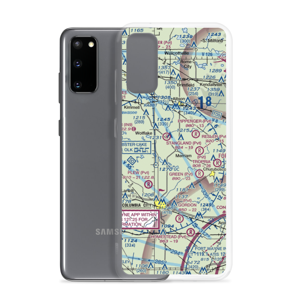 Shaffer Airport (9II0) VFR Sectional Samsung Case Samsung Galaxy S20 model shown