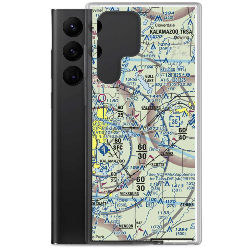 Shafter Airport (MI77) VFR Sectional Samsung Case Samsung Galaxy S22 Ultra model shown