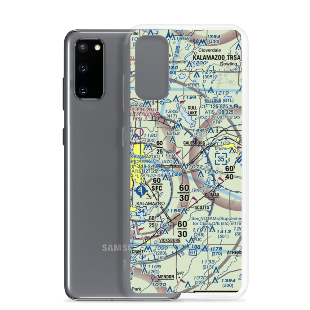 Shafter Airport (MI77) VFR Sectional Samsung Case Samsung Galaxy S20 model shown