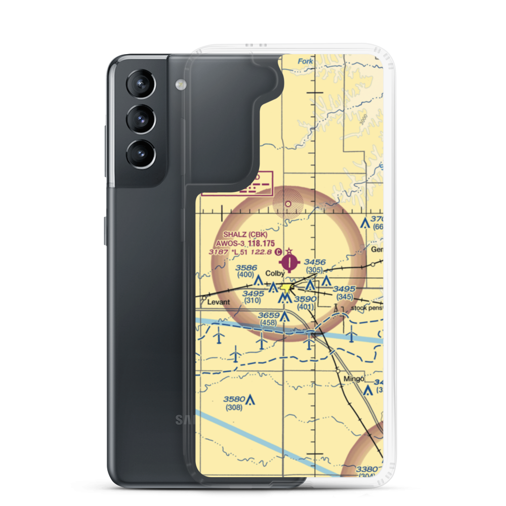 Shalz Field (CBK) VFR Sectional Samsung Case Samsung Galaxy S21 model shown