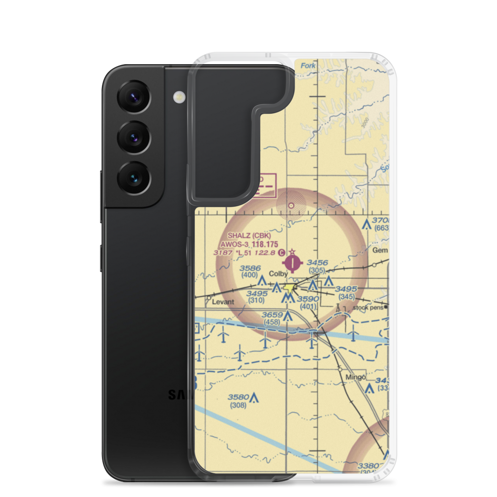 Shalz Field (CBK) VFR Sectional Samsung Case Samsung Galaxy S22 model shown