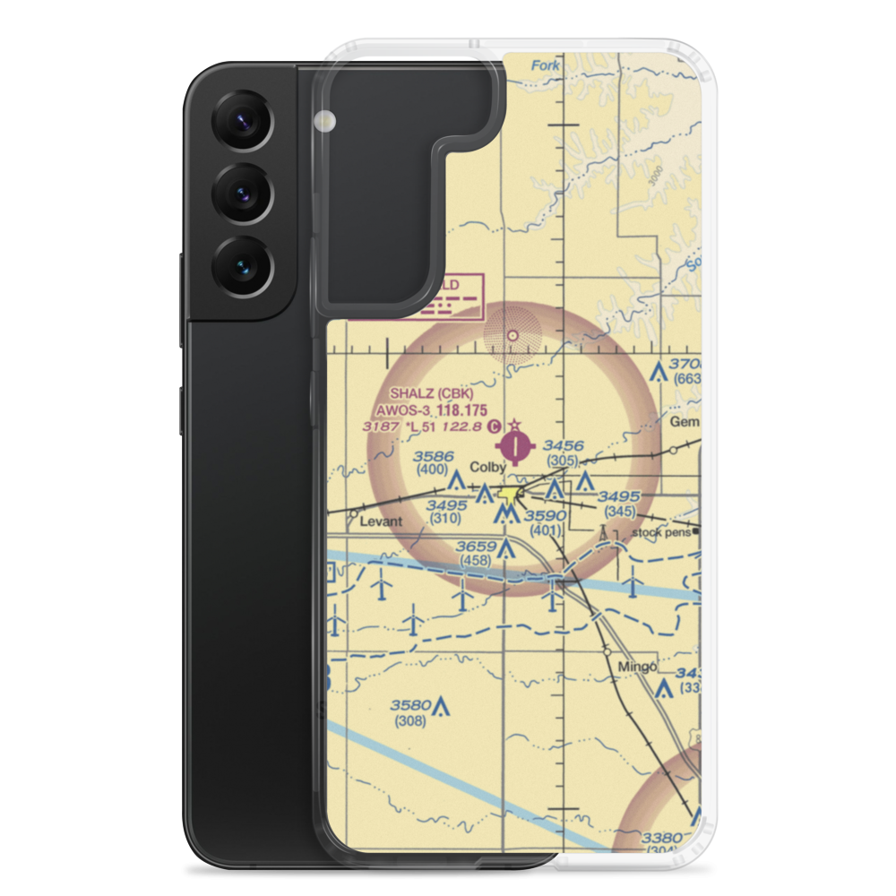 Shalz Field (CBK) VFR Sectional Samsung Case Samsung Galaxy S22 Plus model shown