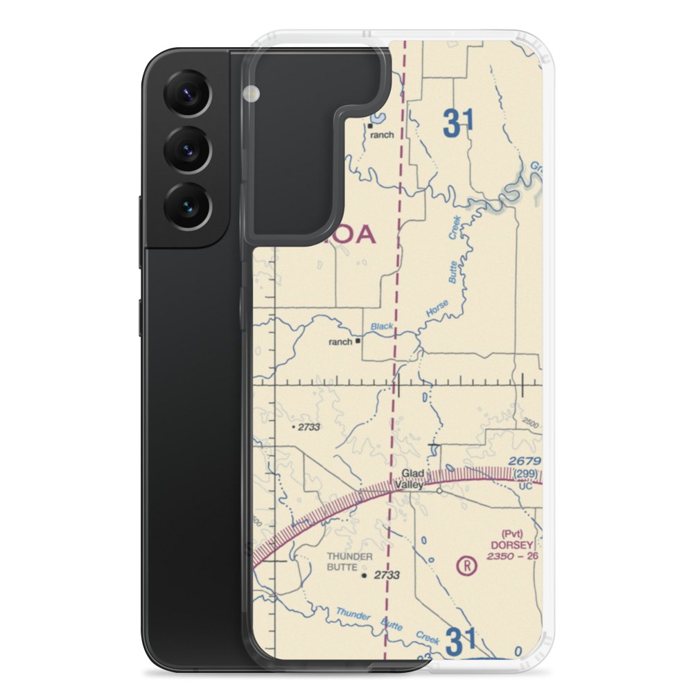 Shambo Ranch Airport (SD41) VFR Sectional Samsung Case Samsung Galaxy S22 Plus model shown