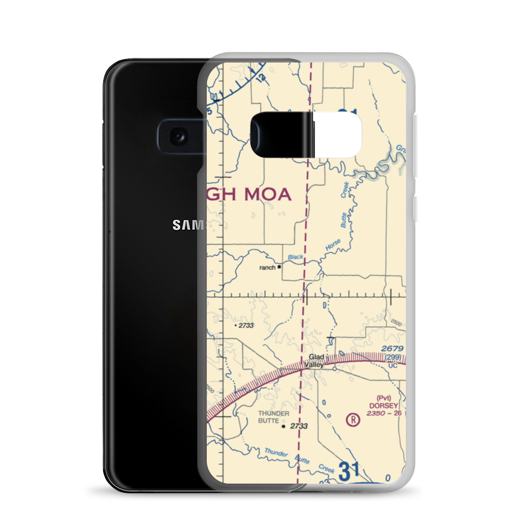 Shambo Ranch Airport (SD41) VFR Sectional Samsung Case Samsung Galaxy S10e model shown
