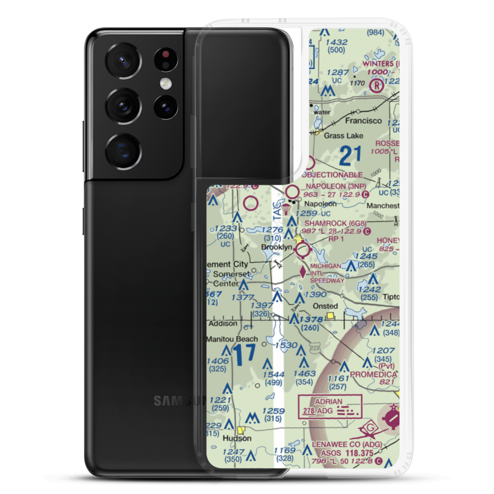 Shamrock Field (6G8) VFR Sectional Samsung Case Samsung Galaxy S21 Ultra model shown