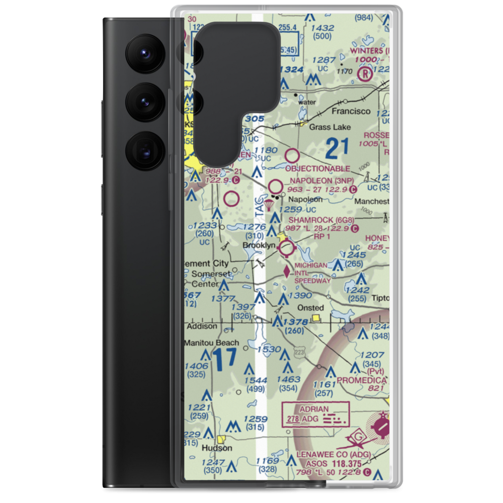 Shamrock Field (6G8) VFR Sectional Samsung Case Samsung Galaxy S22 Ultra model shown