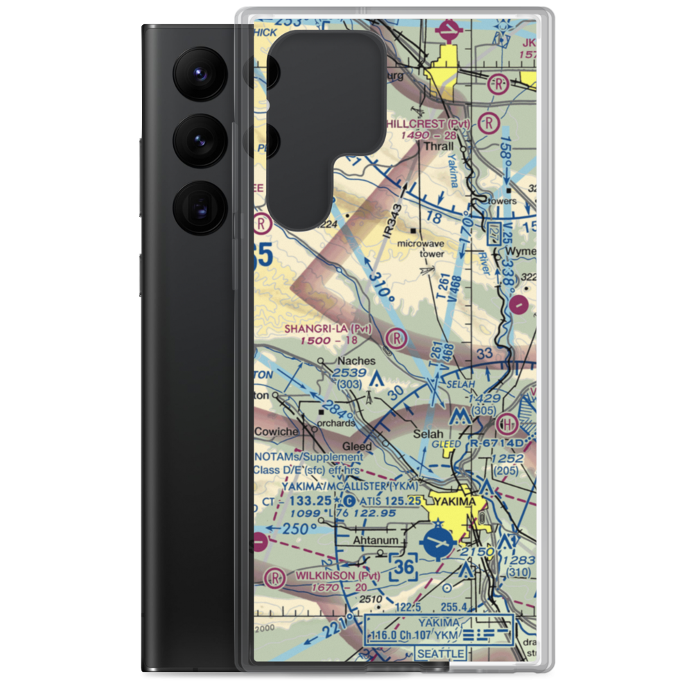Shangri-La Airport (0WN1) VFR Sectional Samsung Case Samsung Galaxy S22 Ultra model shown