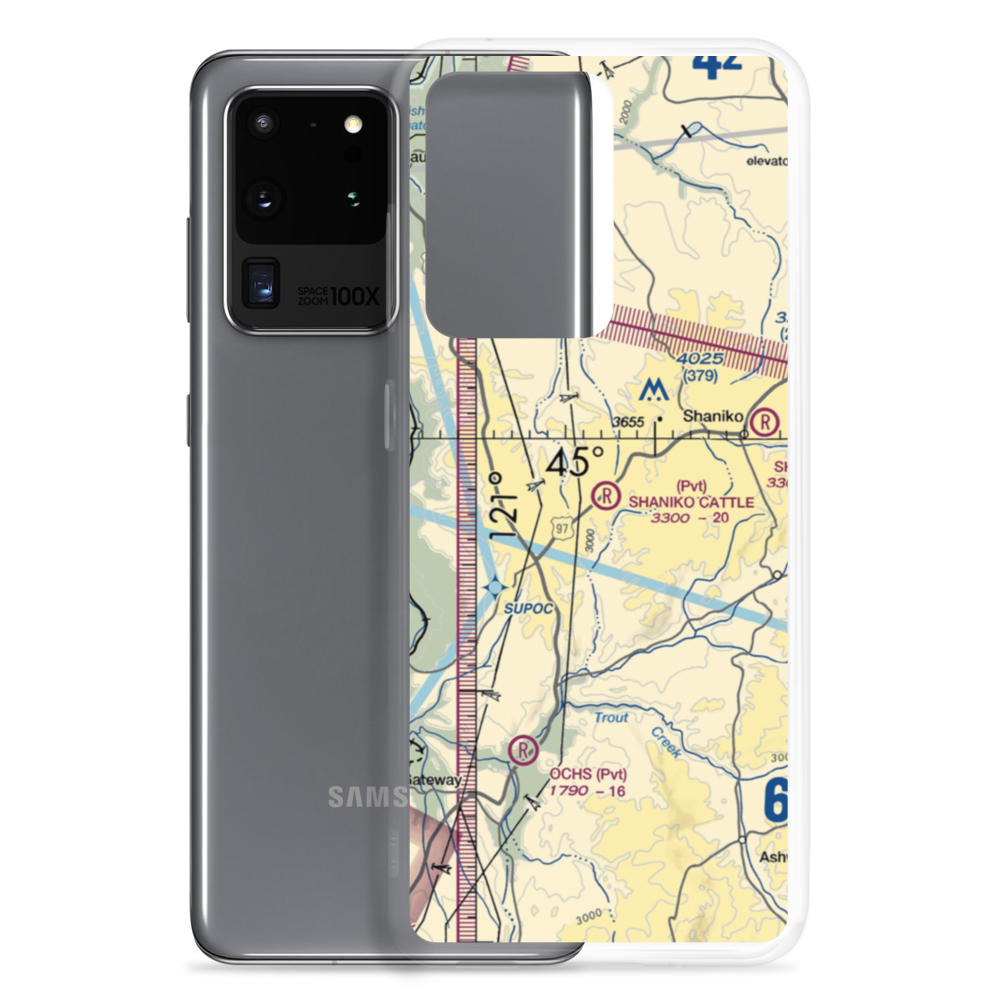 Shaniko Cattle Airport (OG54) VFR Sectional Samsung Case Samsung Galaxy S20 Ultra model shown