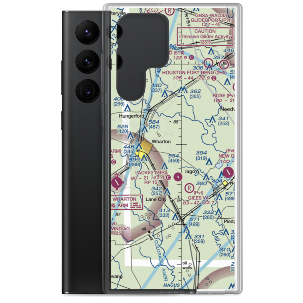 Shanks Agricultural Strip (61XS) VFR Sectional Samsung Case Samsung Galaxy S22 Ultra model shown