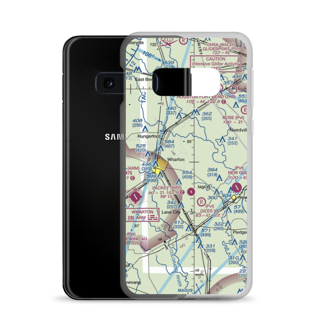 Shanks Agricultural Strip (61XS) VFR Sectional Samsung Case Samsung Galaxy S10e model shown