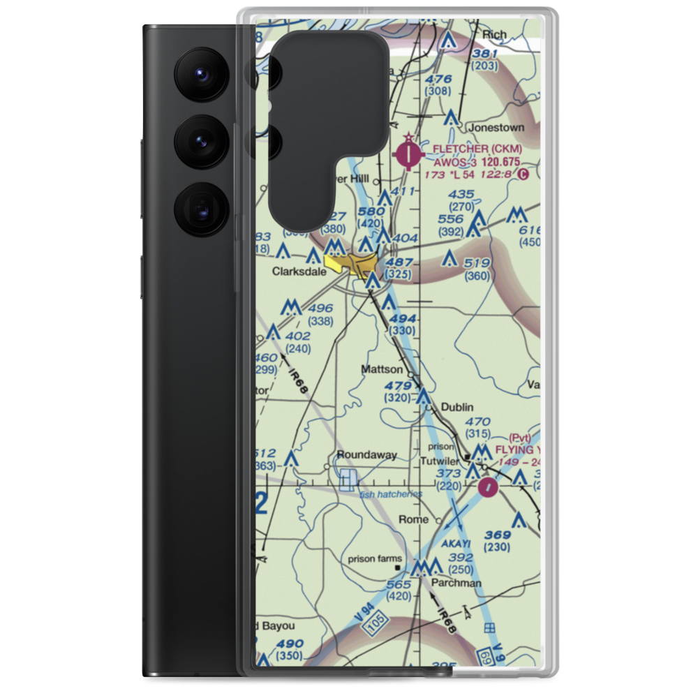 Shannon Field (02CD) VFR Sectional Samsung Case Samsung Galaxy S22 Ultra model shown