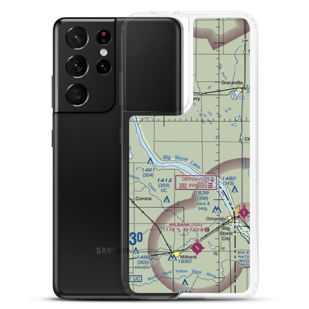 Shannon Field (41MN) VFR Sectional Samsung Case Samsung Galaxy S21 Ultra model shown