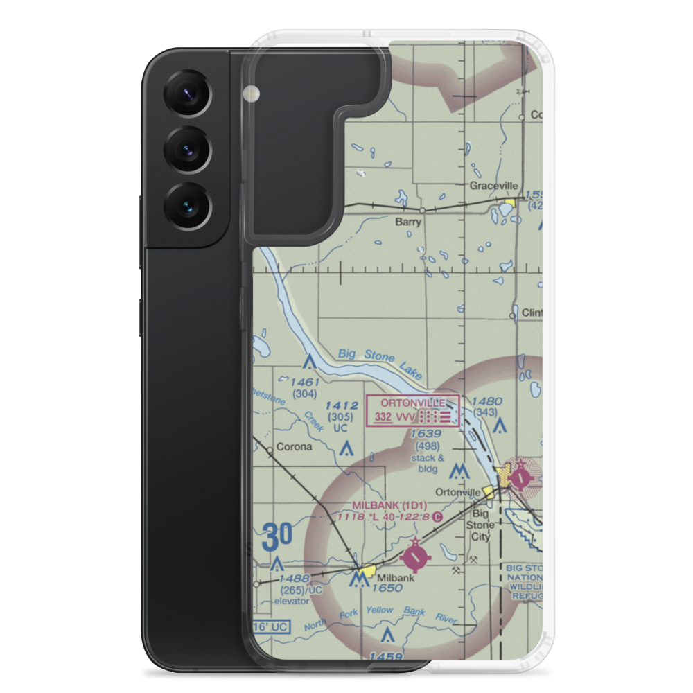 Shannon Field (41MN) VFR Sectional Samsung Case Samsung Galaxy S22 Plus model shown