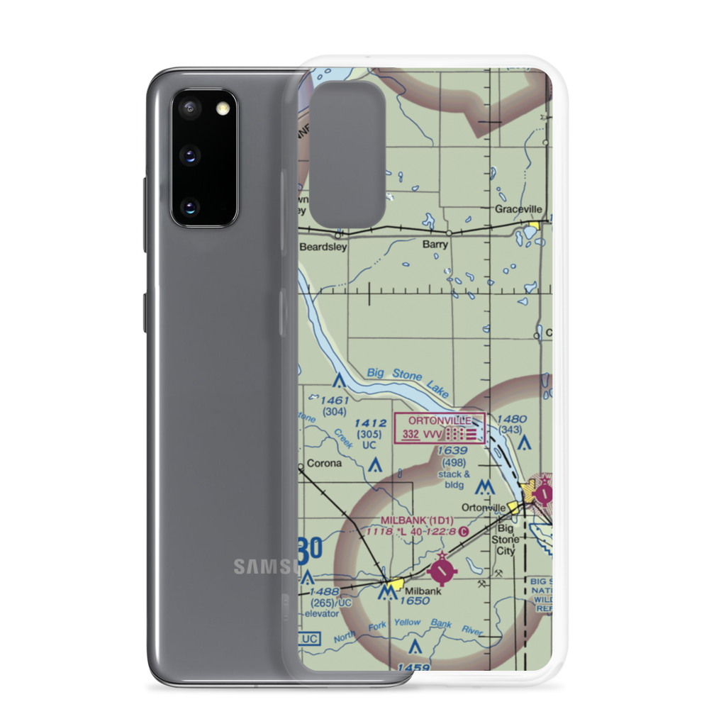 Shannon Field (41MN) VFR Sectional Samsung Case Samsung Galaxy S20 model shown