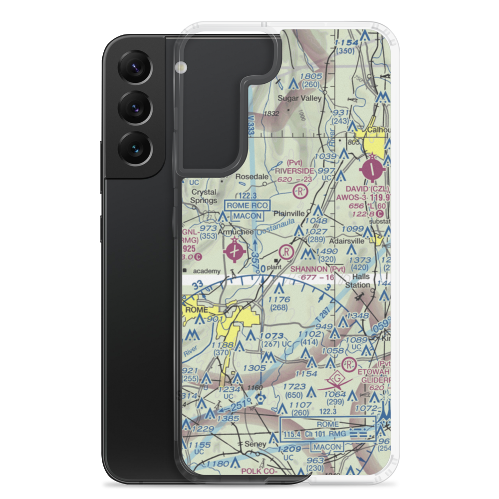 Shannon Flight Strip (2GA8) VFR Sectional Samsung Case Samsung Galaxy S22 Plus model shown
