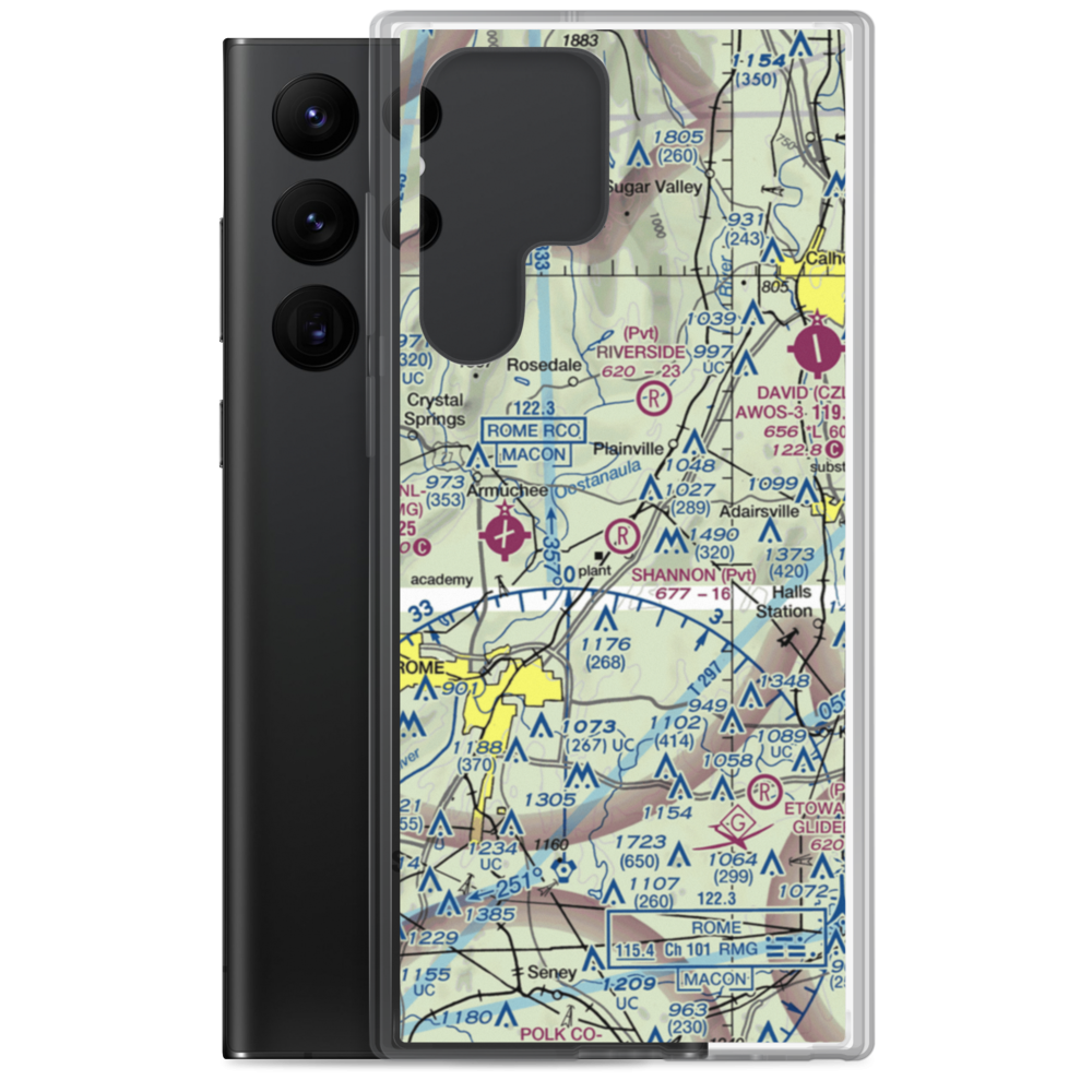 Shannon Flight Strip (2GA8) VFR Sectional Samsung Case Samsung Galaxy S22 Ultra model shown