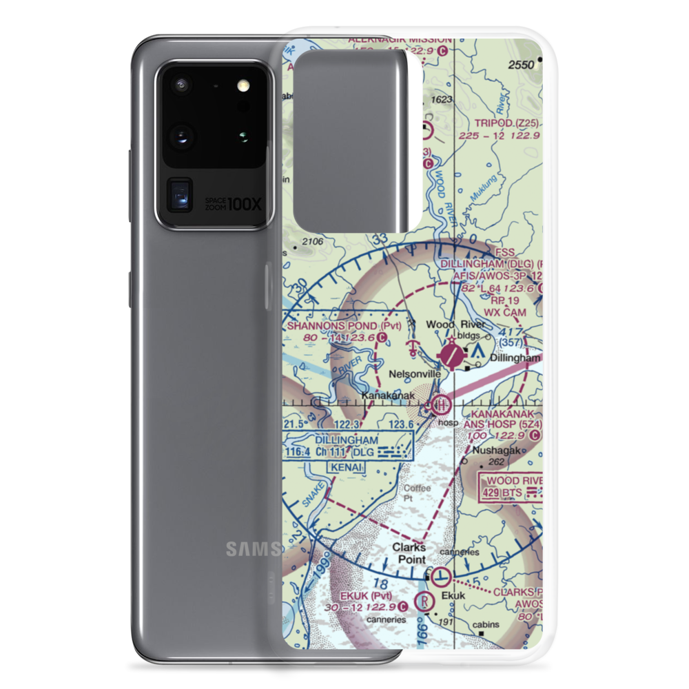 Shannons Pond Seaplane Base (AA15) VFR Sectional Samsung Case Samsung Galaxy S20 Ultra model shown