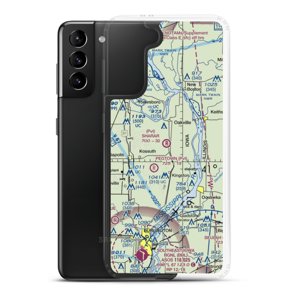 Sharar Field (0IA4) VFR Sectional Samsung Case Samsung Galaxy S21 Plus model shown