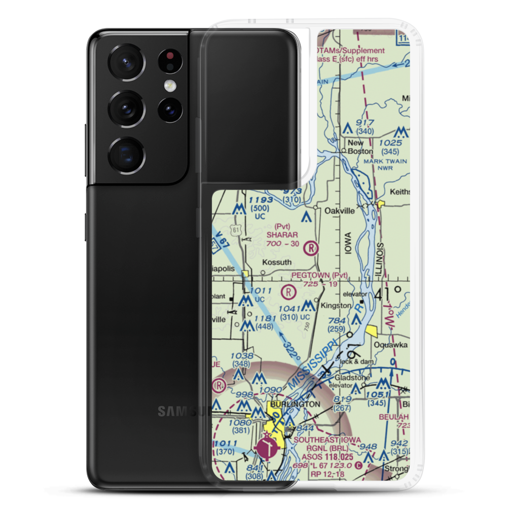 Sharar Field (0IA4) VFR Sectional Samsung Case Samsung Galaxy S21 Ultra model shown