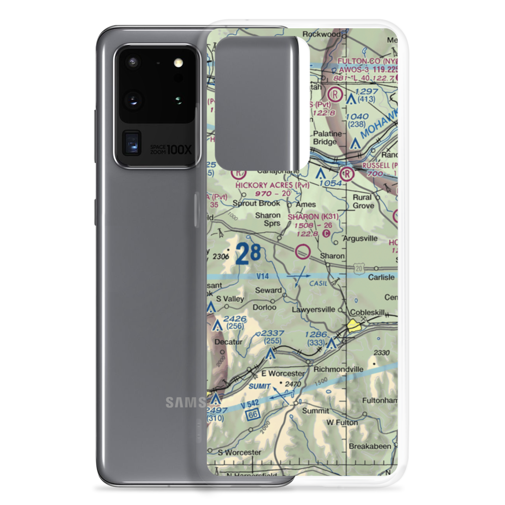 Sharon Airport (K31) VFR Sectional Samsung Case Samsung Galaxy S20 Ultra model shown