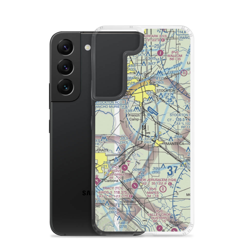 Sharpe AAF (LRO) VFR Sectional Samsung Case Samsung Galaxy S22 model shown